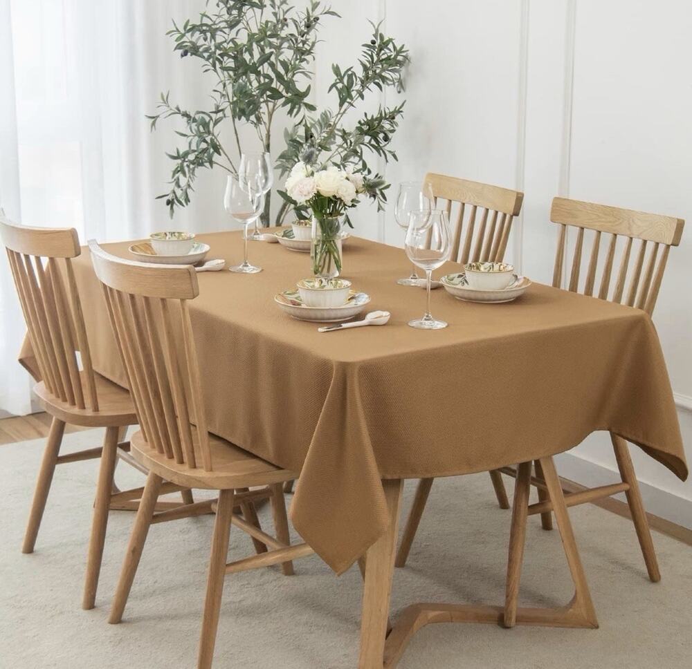 Harvest Square Tablecloth Stain Resistant Waterproof Wrinkle Resistant Washable